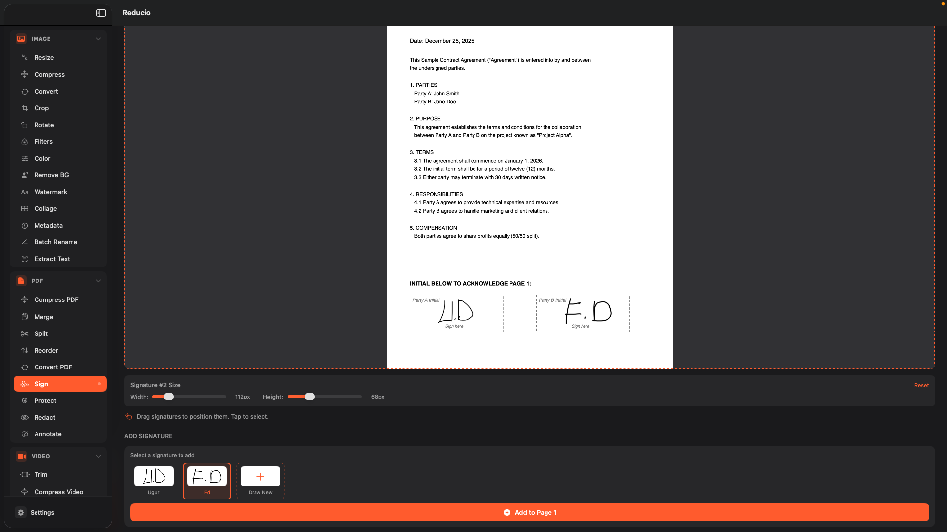 Reducio App - Video Tools