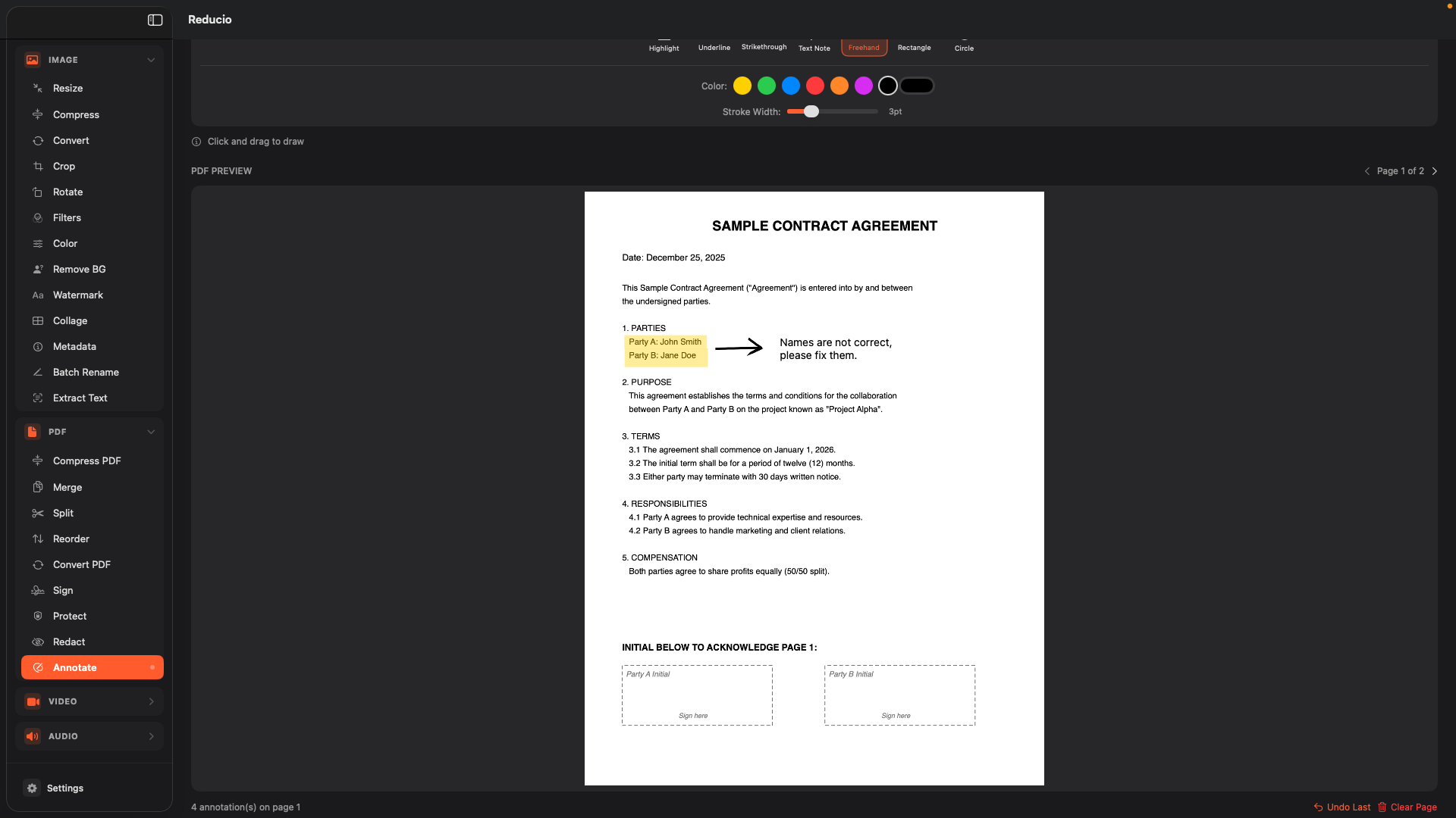 Reducio App - Audio Tools